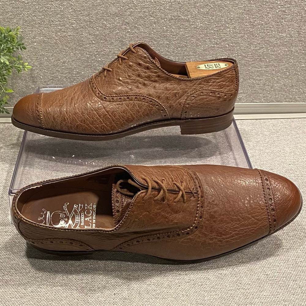 Barker Black Deer Skin Oxford Size 11